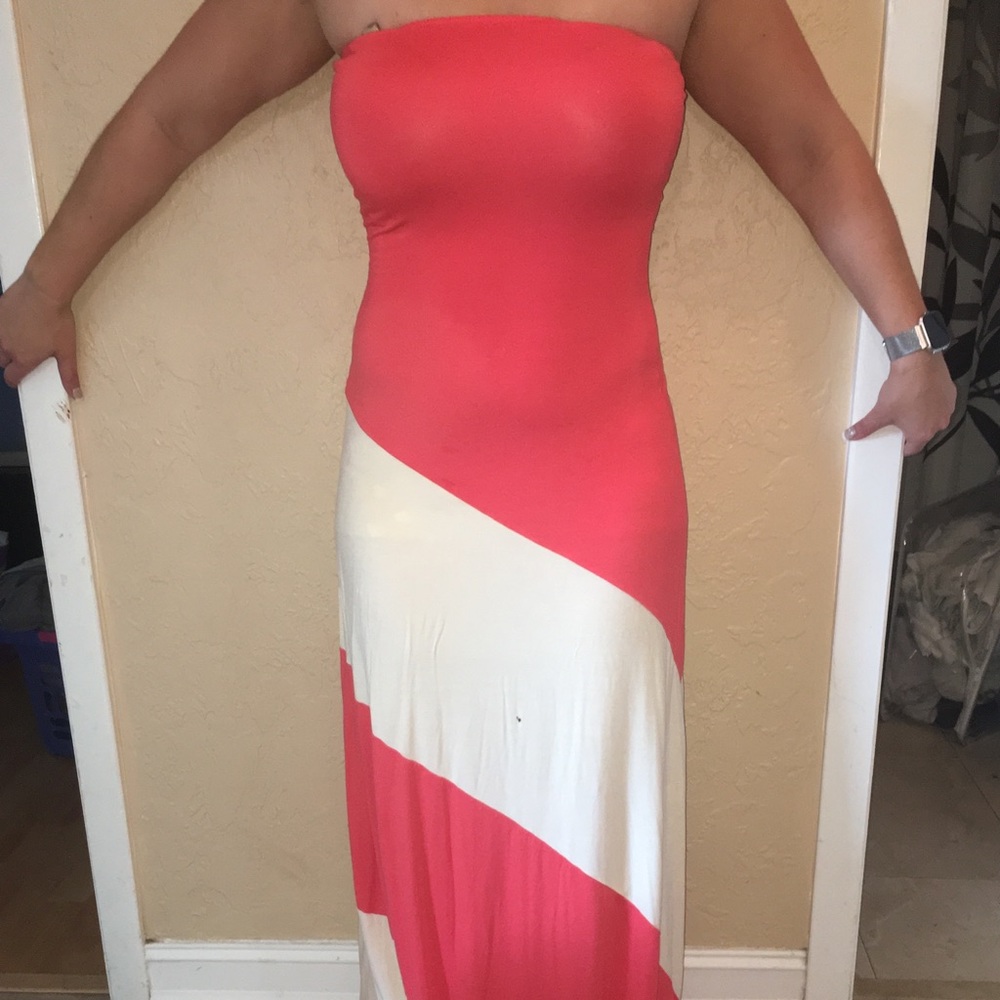 Strapless summer dress